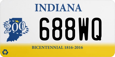 IN license plate 688WQ