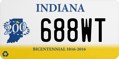 IN license plate 688WT