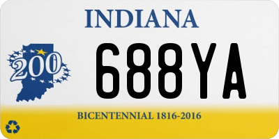 IN license plate 688YA