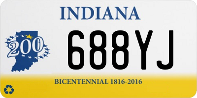 IN license plate 688YJ