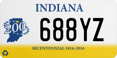 IN license plate 688YZ