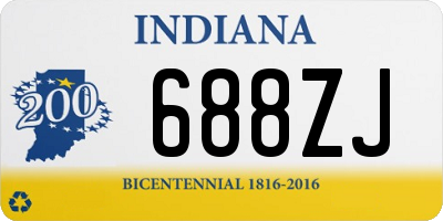 IN license plate 688ZJ