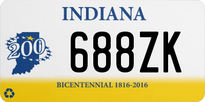 IN license plate 688ZK