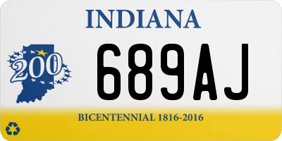 IN license plate 689AJ