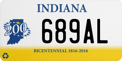 IN license plate 689AL