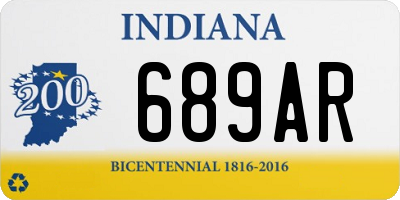 IN license plate 689AR