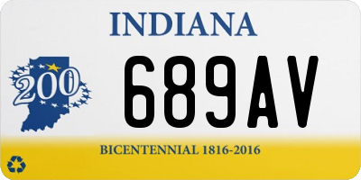 IN license plate 689AV