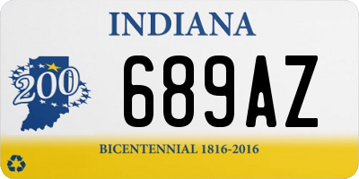 IN license plate 689AZ