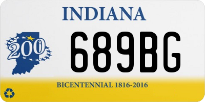 IN license plate 689BG