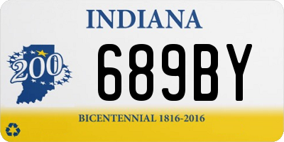 IN license plate 689BY