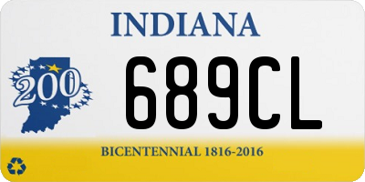 IN license plate 689CL