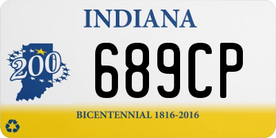 IN license plate 689CP