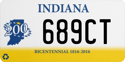 IN license plate 689CT