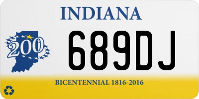 IN license plate 689DJ