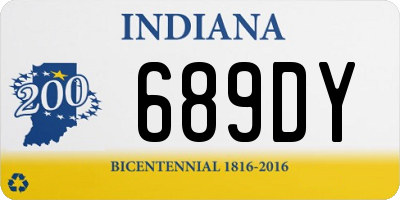 IN license plate 689DY