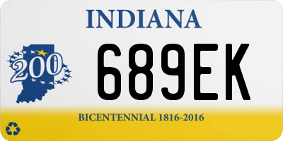 IN license plate 689EK