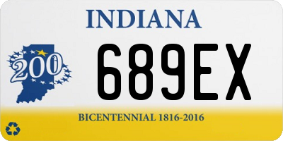 IN license plate 689EX