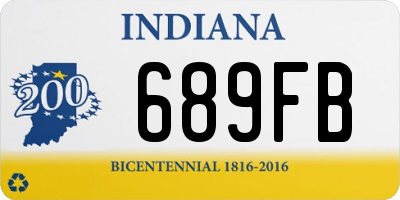 IN license plate 689FB