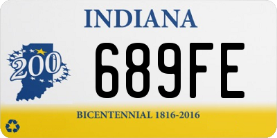 IN license plate 689FE