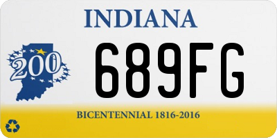 IN license plate 689FG