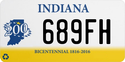 IN license plate 689FH