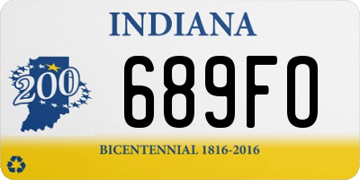 IN license plate 689FO