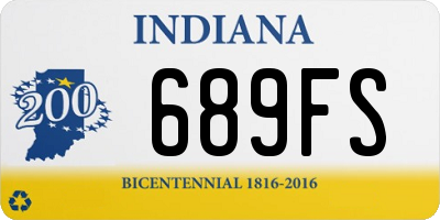 IN license plate 689FS