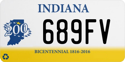 IN license plate 689FV