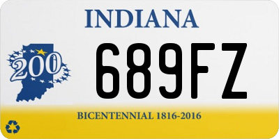 IN license plate 689FZ