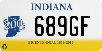 IN license plate 689GF