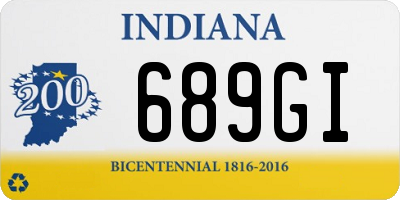 IN license plate 689GI