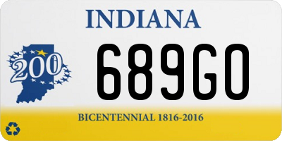 IN license plate 689GO