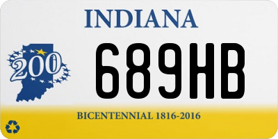 IN license plate 689HB