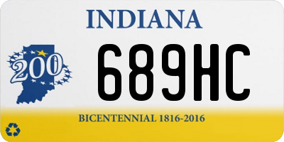 IN license plate 689HC