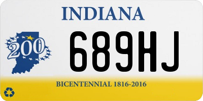 IN license plate 689HJ