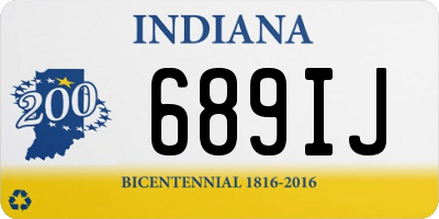 IN license plate 689IJ