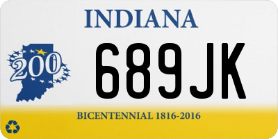 IN license plate 689JK