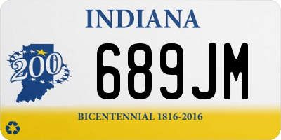 IN license plate 689JM