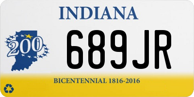 IN license plate 689JR