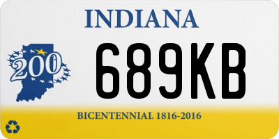 IN license plate 689KB