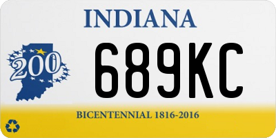 IN license plate 689KC