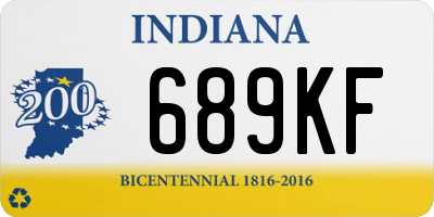 IN license plate 689KF