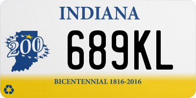 IN license plate 689KL