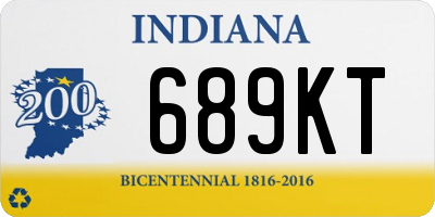 IN license plate 689KT