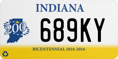 IN license plate 689KY