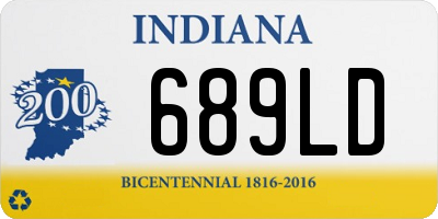 IN license plate 689LD