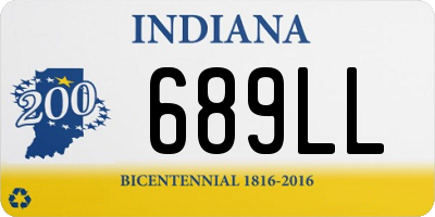 IN license plate 689LL