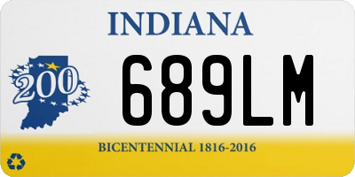 IN license plate 689LM