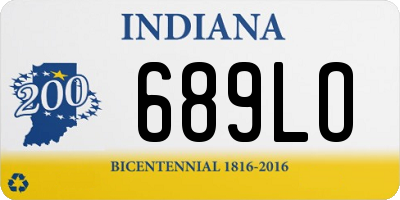 IN license plate 689LO