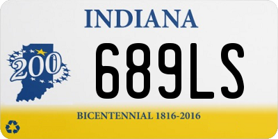 IN license plate 689LS